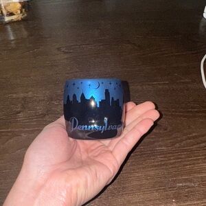 Pennsylvania Skyline Midnight Blue Candle Holder